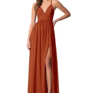 Azazie Aaida Paprika Bridesmaid Dress